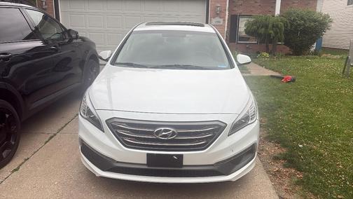 White 2017 Hyundai SONATA Sport