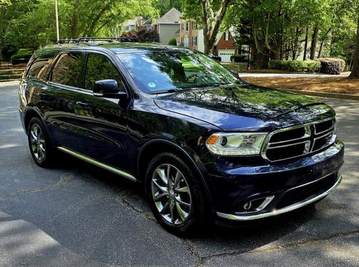 Blue 2016 Dodge Durango Limited