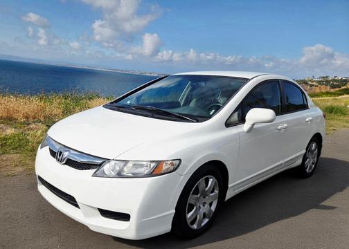 White 2011 Honda Civic LX