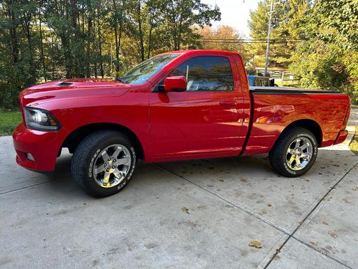 Red 2011 Dodge Ram 1500 R/T