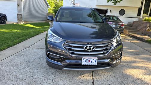 Blue 2017 Hyundai Santa Fe Sport 2.4L