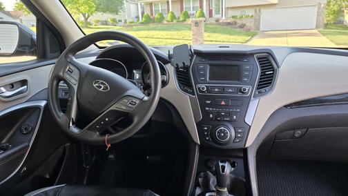 Blue 2017 Hyundai Santa Fe Sport 2.4L