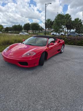 Red 2003 Ferrari 360 Spider Base