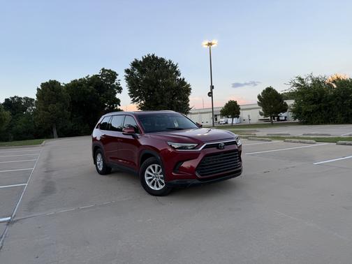 Red 2025 Toyota Grand Highlander Hybrid LE