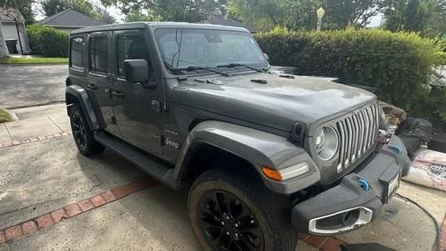 Gray 2022 Jeep Wrangler Unlimited 4xe Sahara
