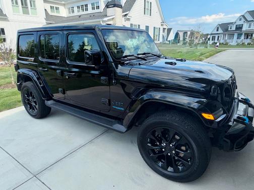 Black 2021 Jeep Wrangler Unlimited 4xe High Altitude