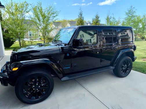 Black 2021 Jeep Wrangler Unlimited 4xe High Altitude