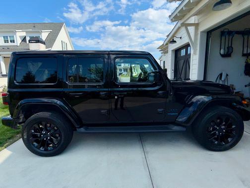 Black 2021 Jeep Wrangler Unlimited 4xe High Altitude