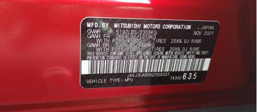 2022 Mitsubishi Outlander Black Edition