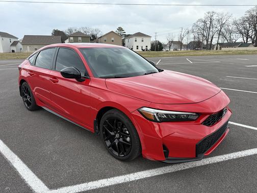 Red 2025 Honda Civic Hybrid Sport