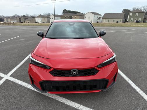 Red 2025 Honda Civic Hybrid Sport