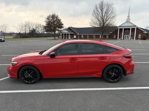 Red 2025 Honda Civic Hybrid Sport
