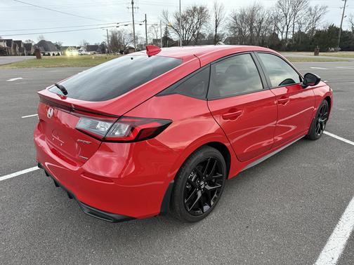 Red 2025 Honda Civic Hybrid Sport