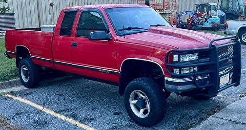 Red 1997 Chevrolet 2500 H/D Extended Cab