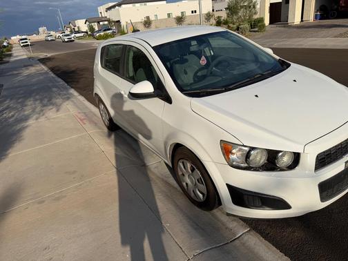 White 2015 Chevrolet Sonic LS
