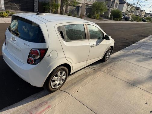 White 2015 Chevrolet Sonic LS