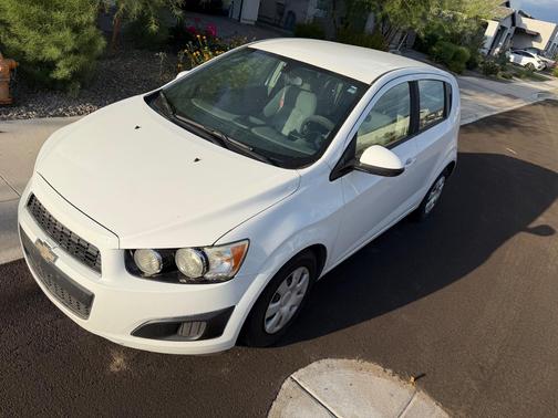 White 2015 Chevrolet Sonic LS