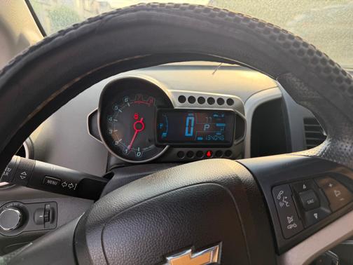 White 2015 Chevrolet Sonic LS