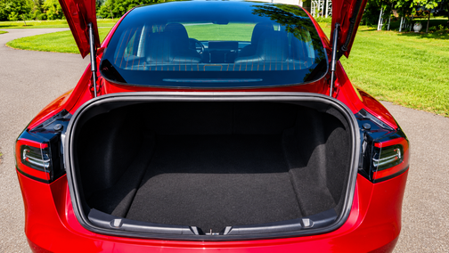 Red 2018 Tesla Model 3 Long Range