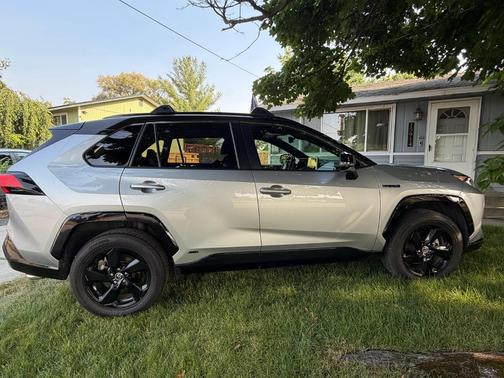 Silver 2021 Toyota RAV4 Hybrid XSE