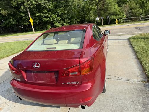 Red 2007 Lexus IS 250 Base