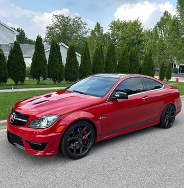 Red 2015 Mercedes-Benz C-Class C 63 AMG