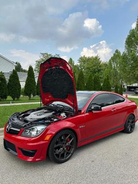 Red 2015 Mercedes-Benz C-Class C 63 AMG