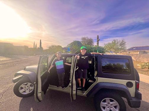 Beige 2018 Jeep Wrangler JK Unlimited Sport