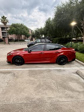 Red 2025 Toyota Camry LE