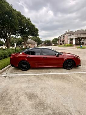 Red 2025 Toyota Camry LE