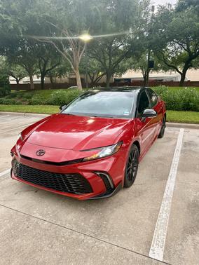 Red 2025 Toyota Camry LE