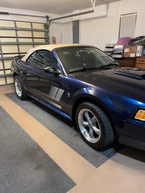 Blue 2002 Ford Mustang GT