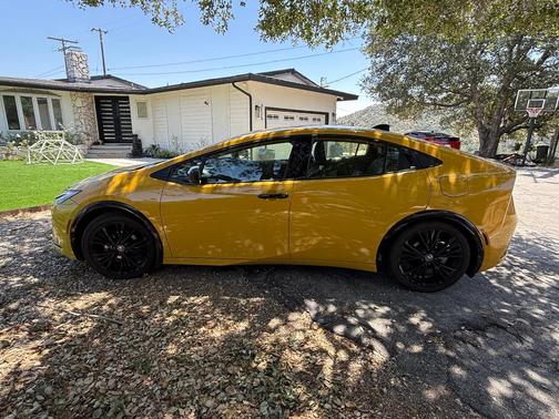 Yellow 2025 Toyota Prius Nightshade Edition