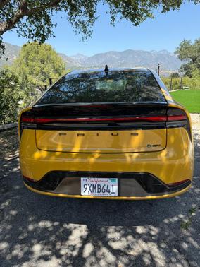 Yellow 2025 Toyota Prius Nightshade Edition