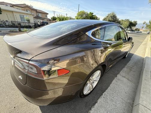 Brown 2014 Tesla Model S 85