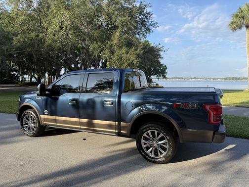 Blue 2017 Ford F-150 King Ranch
