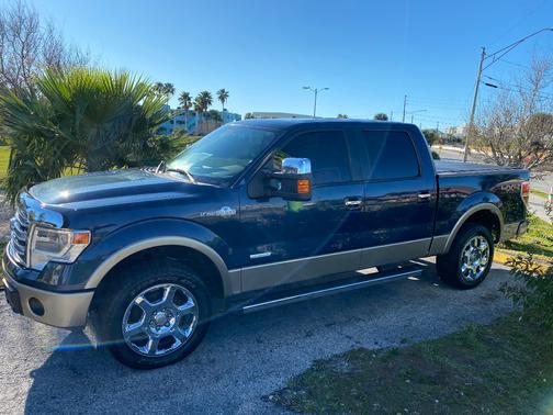 Blue 2017 Ford F-150 King Ranch