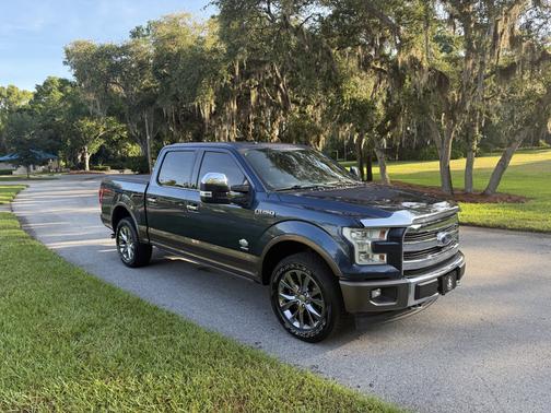 Blue 2017 Ford F-150 King Ranch