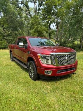 Red 2016 Nissan Titan XD Platinum Reserve