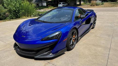 Blue 2020 McLaren 600LT RWD