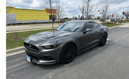 Gray 2017 Ford Mustang GT