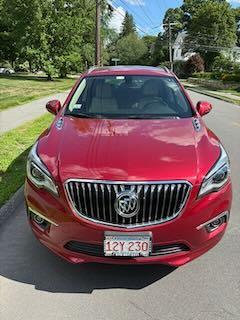 Red 2018 Buick Envision Essence