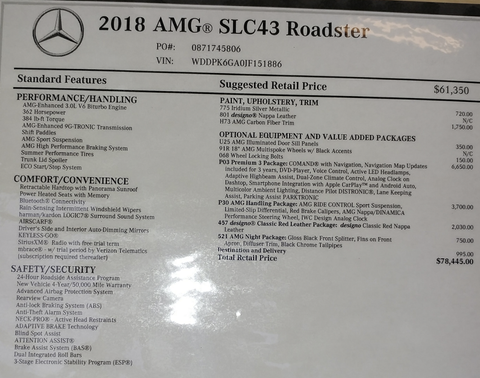 Photo 4 of 6 of 2018 Mercedes-Benz AMG SLC 43 Base