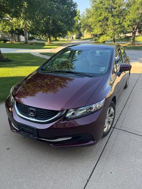 Red 2014 Honda Civic LX