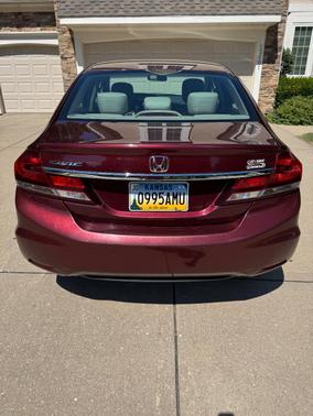 Red 2014 Honda Civic LX