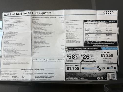 2024 Audi Q5 55 S line Prestige