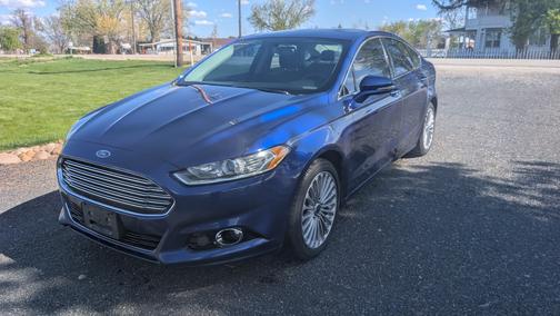 Blue 2016 Ford Fusion Titanium