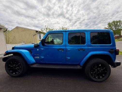 Blue 2023 Jeep Wrangler 4xe Sahara