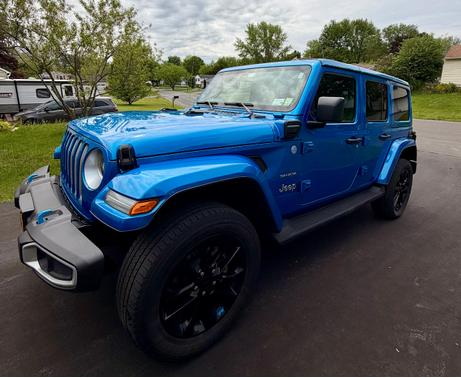 Blue 2023 Jeep Wrangler 4xe Sahara
