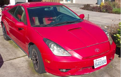 Red 2003 Toyota Celica GT